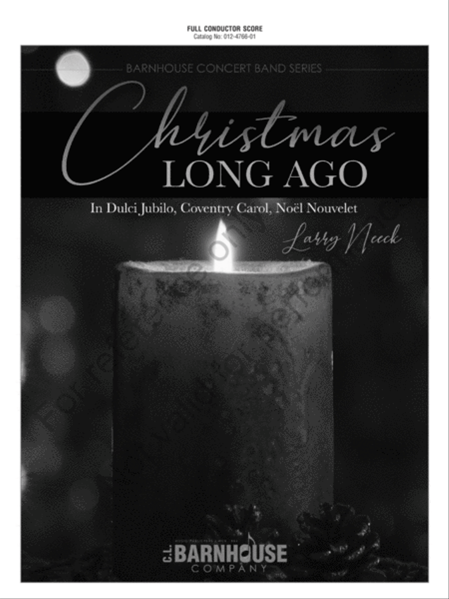 Christmas Long Ago Concert Band scores gallery preview page 2