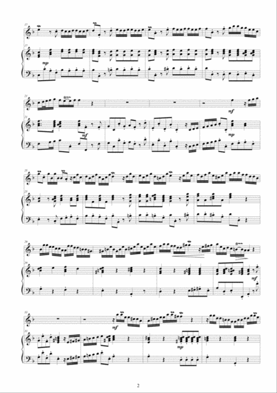 Marcello - Oboe concerto in D minor for Oboe and Piano Piano scores gallery preview page 2