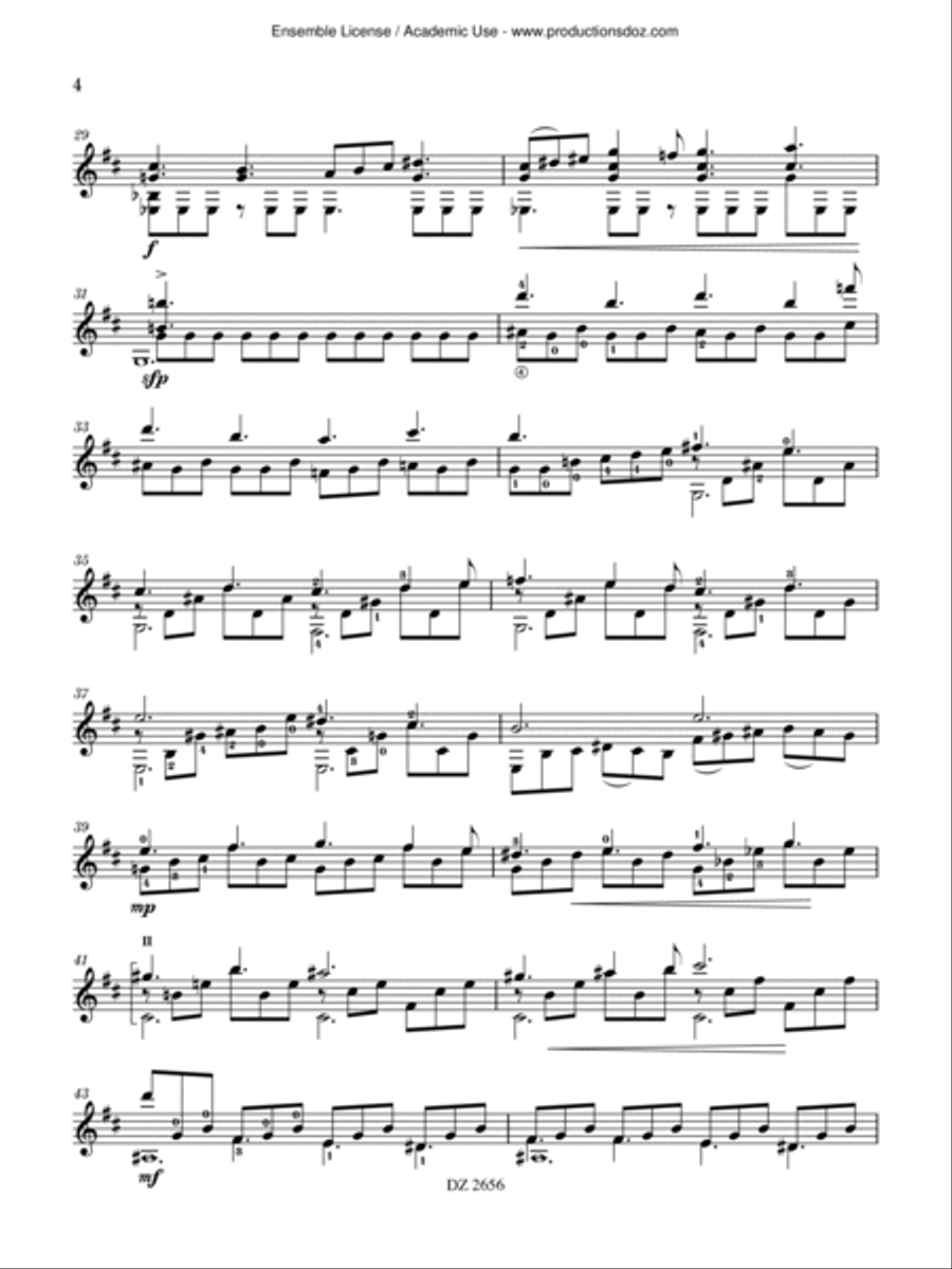 Sonatina Classical Guitar scores gallery preview page 4