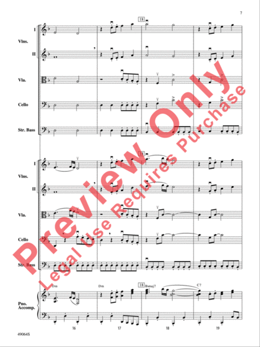 Wood's Bolero String Orchestra scores gallery preview page 8