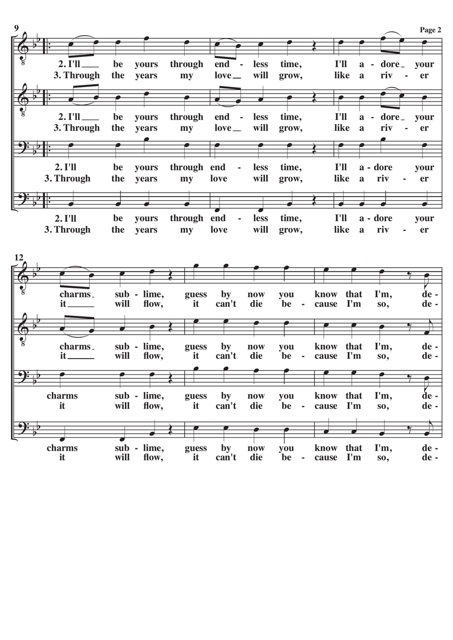 Devoted To You TTBB scores gallery preview page 2