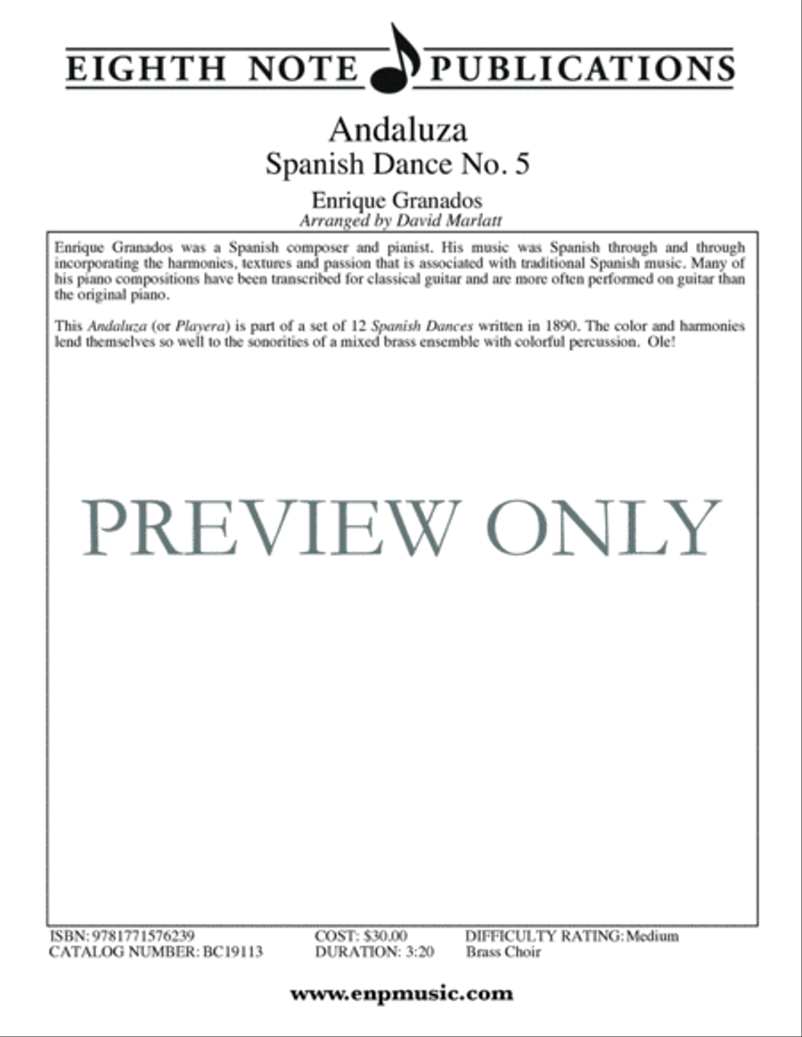 Andaluza Small Ensemble scores gallery preview page 2