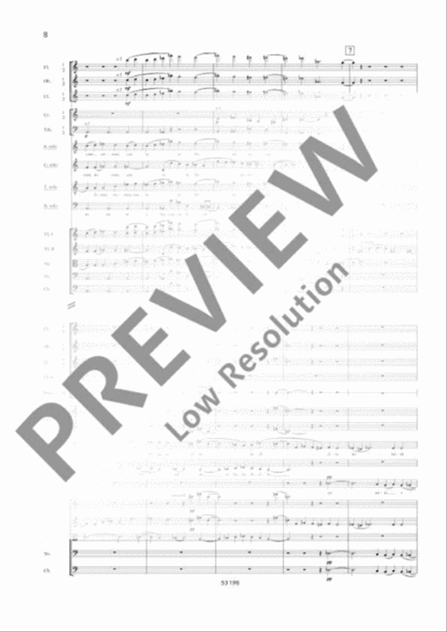 Seven Gates of Jerusalem - Symphony No. 7 SSATB scores gallery preview page 15