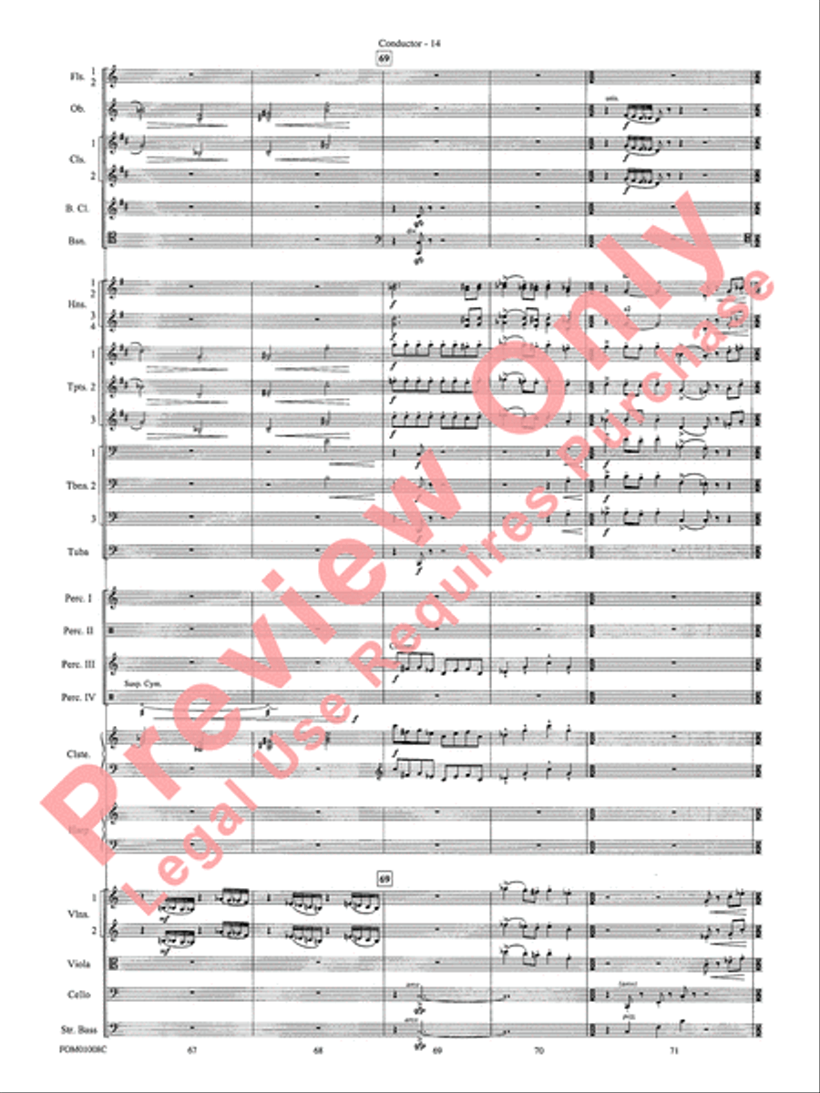 Harry Potter Symphonic Suite Full Orchestra scores gallery preview page 17