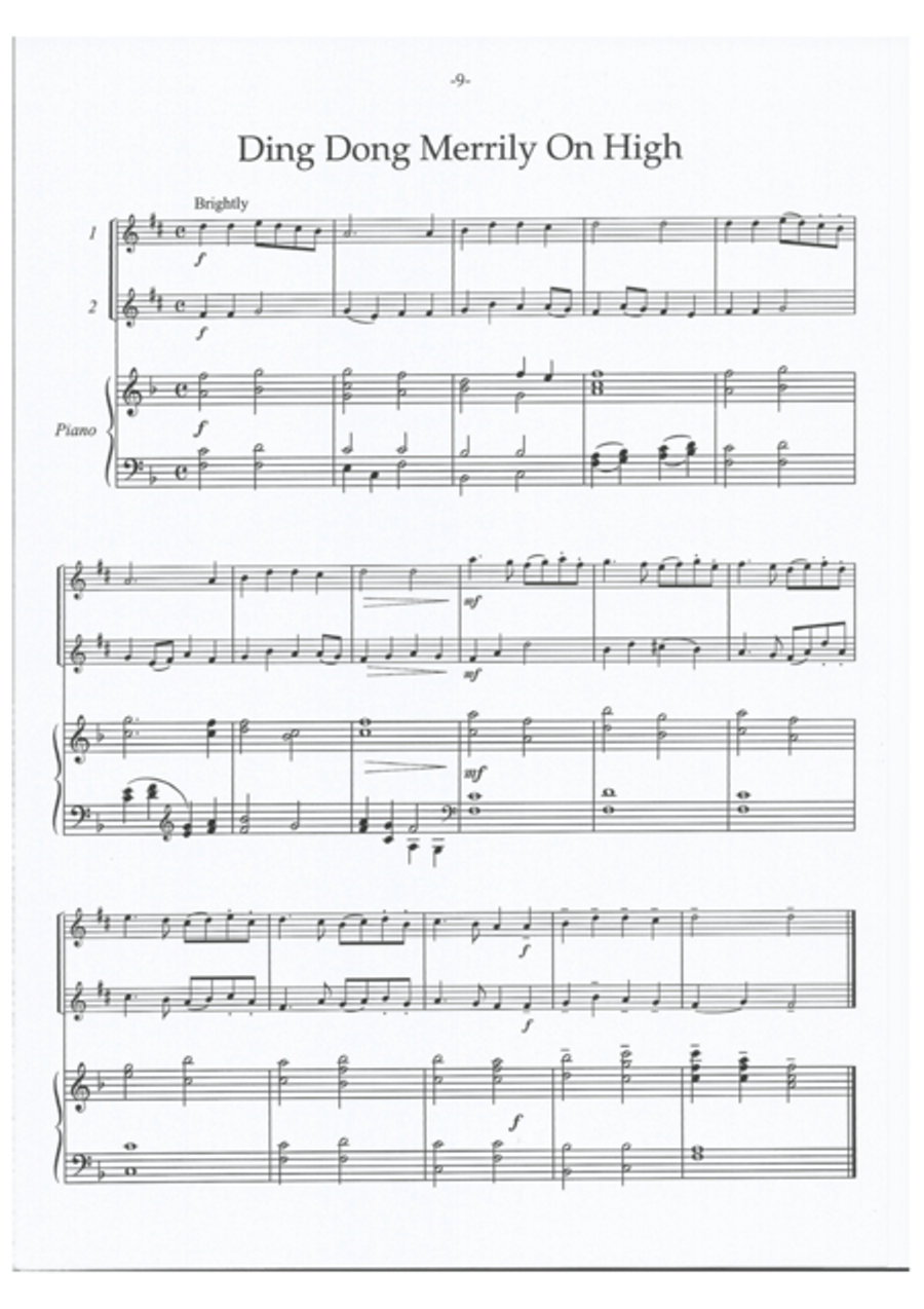 Carols for Saxophones Alto Saxophone scores gallery preview page 4