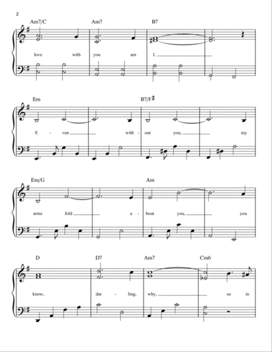 So In Love (from Kiss Me, Kate) Easy Piano scores gallery preview page 2