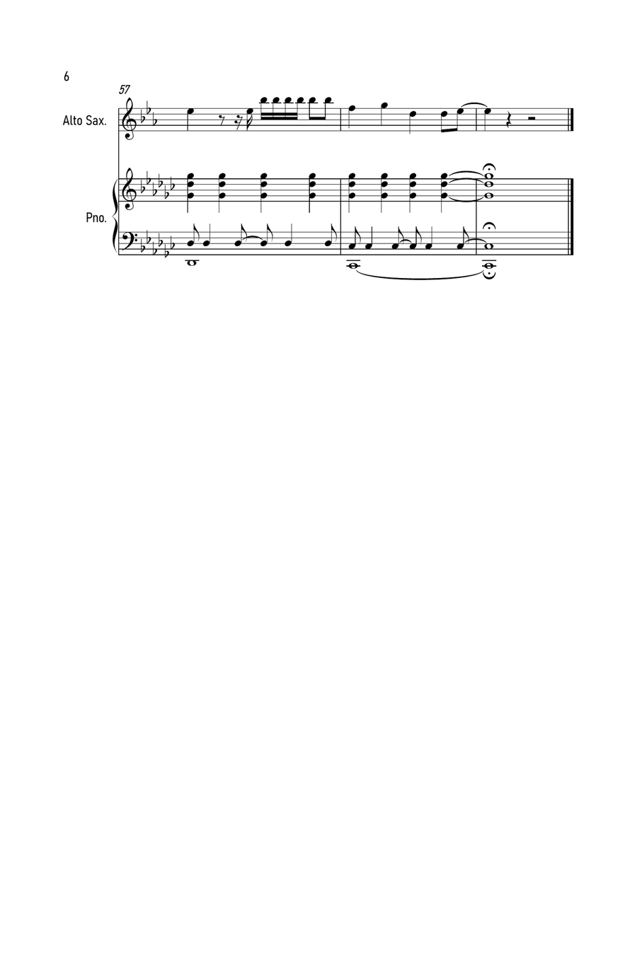 Exile Alto Saxophone scores gallery preview page 6