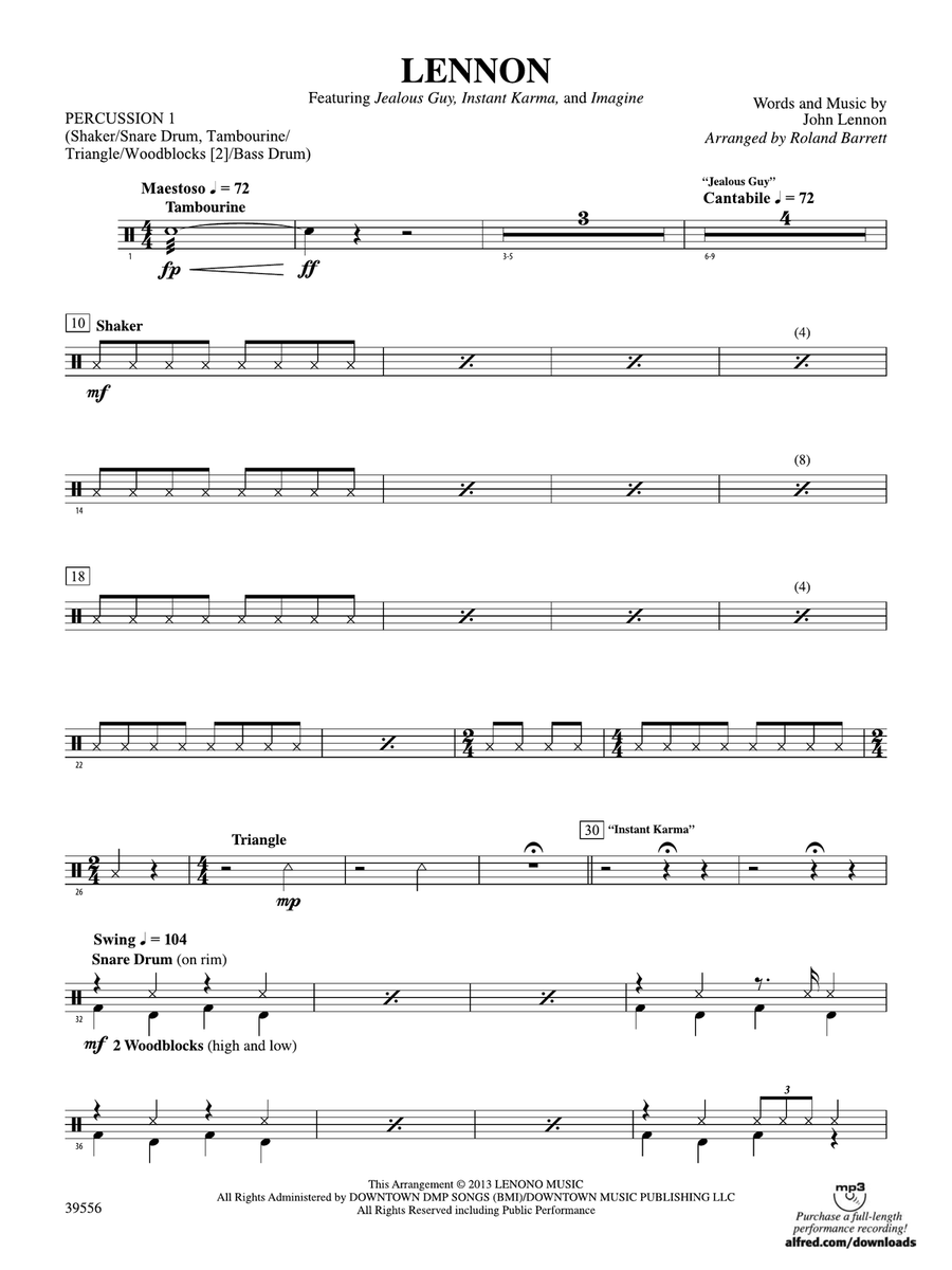 Lennon: 1st Percussion