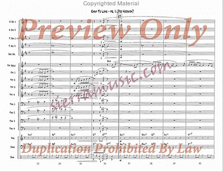 Easy To Love (Pro) Easy To Love (Pro) Big Band scores gallery preview page 6