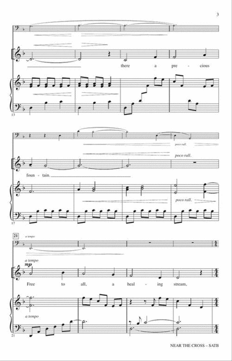 Near the Cross 4-Part scores gallery preview page 4
