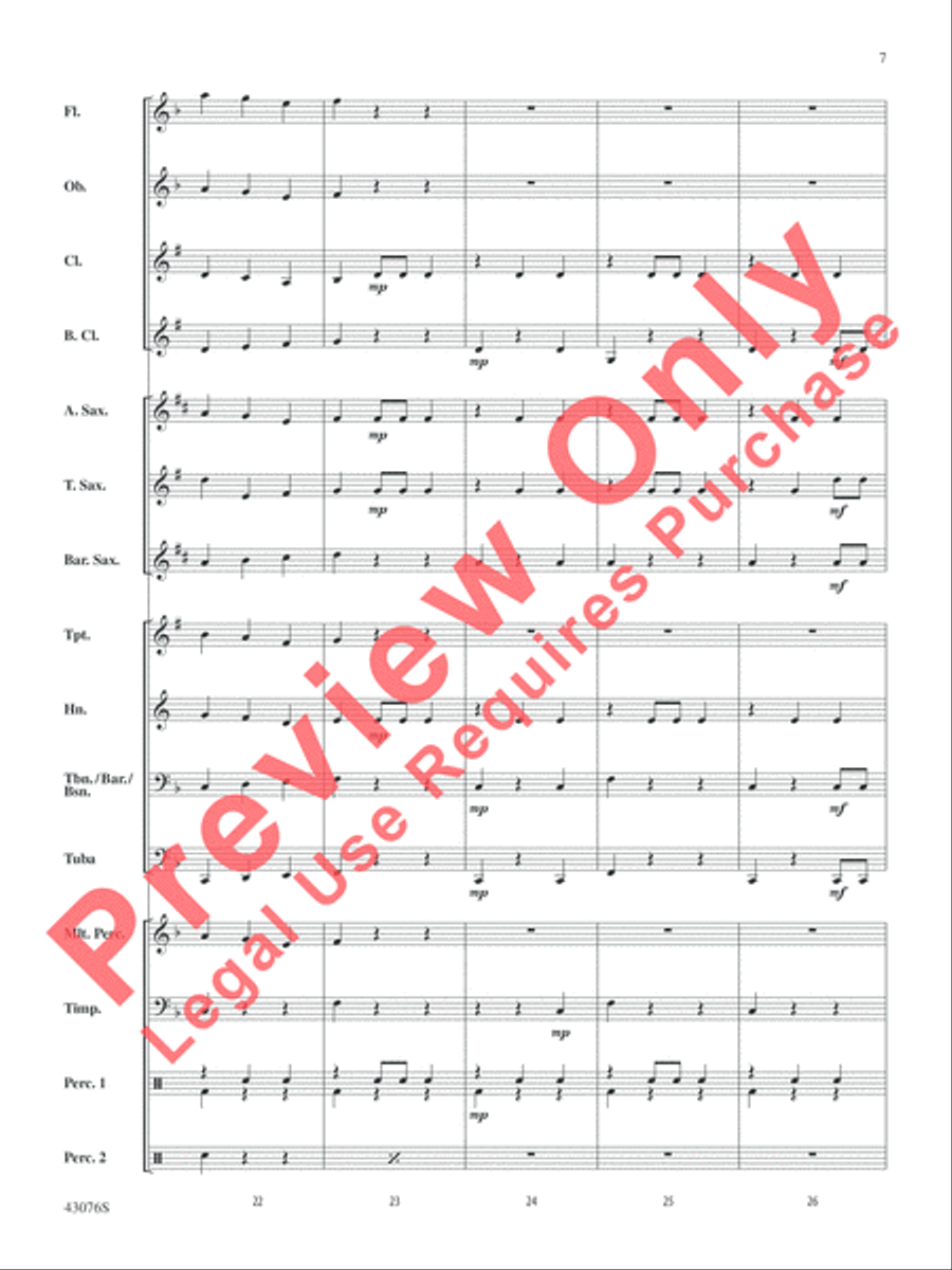 Las Mañanitas Concert Band scores gallery preview page 8