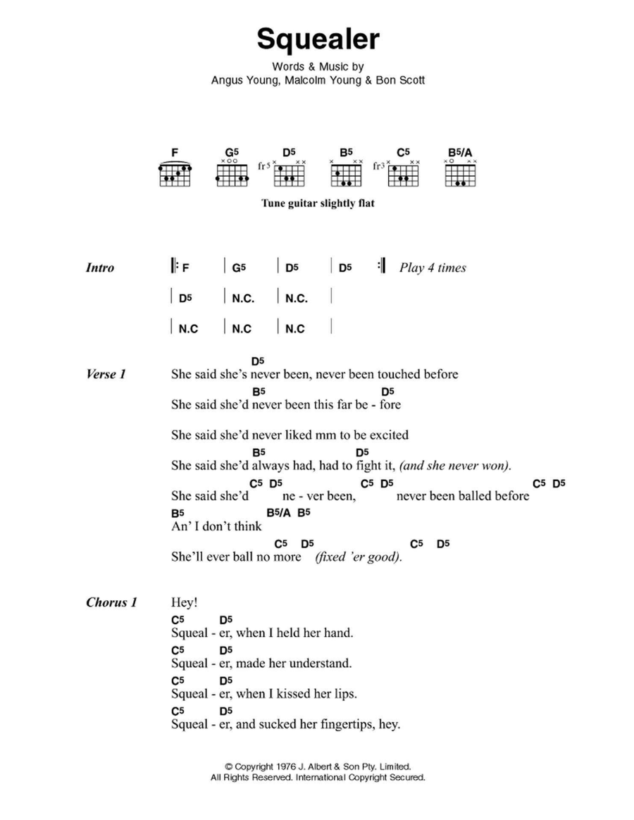 Squealer Electric Guitar scores gallery preview page 1