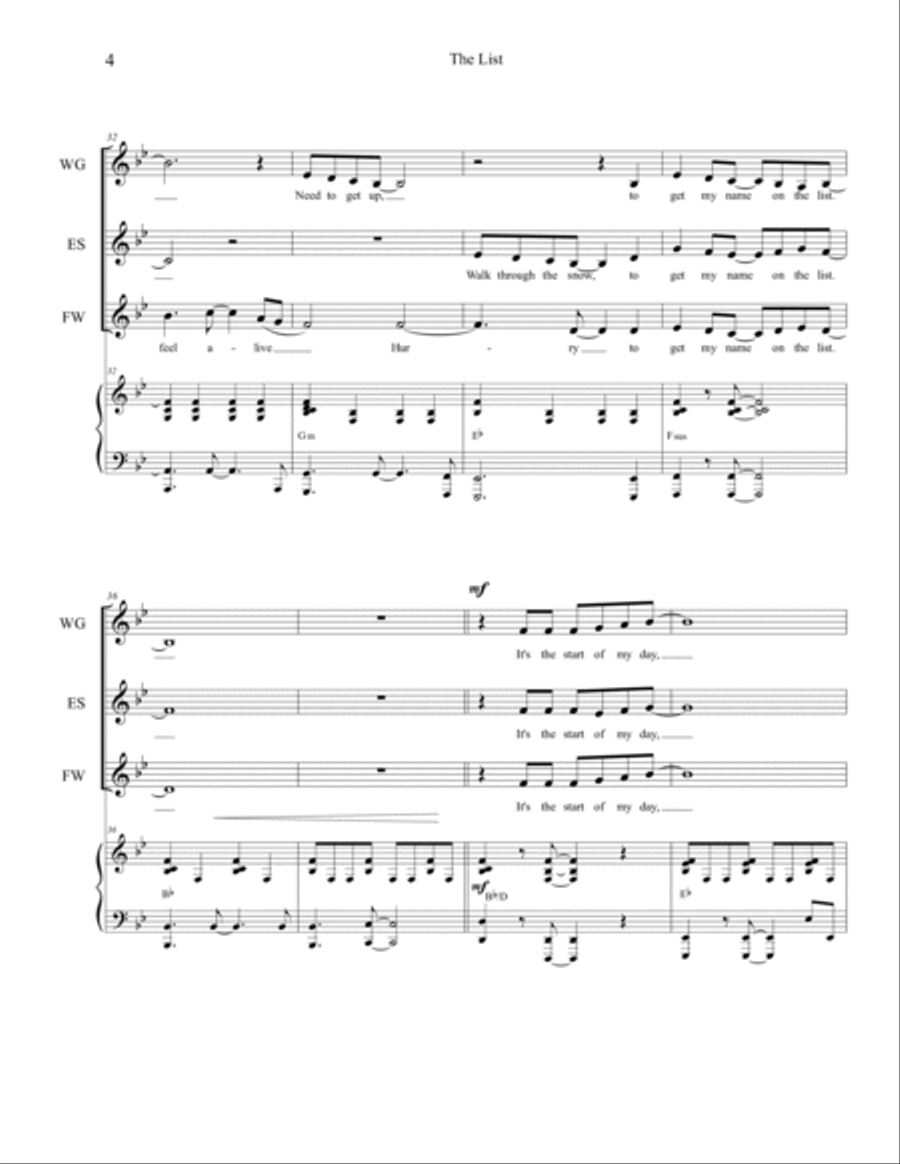 The List Voice scores gallery preview page 4