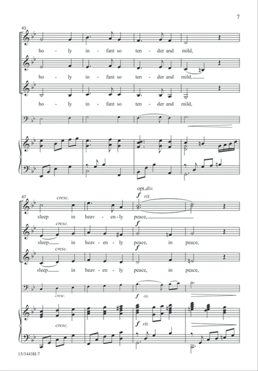 All On a Silent Night SSA scores gallery preview page 7