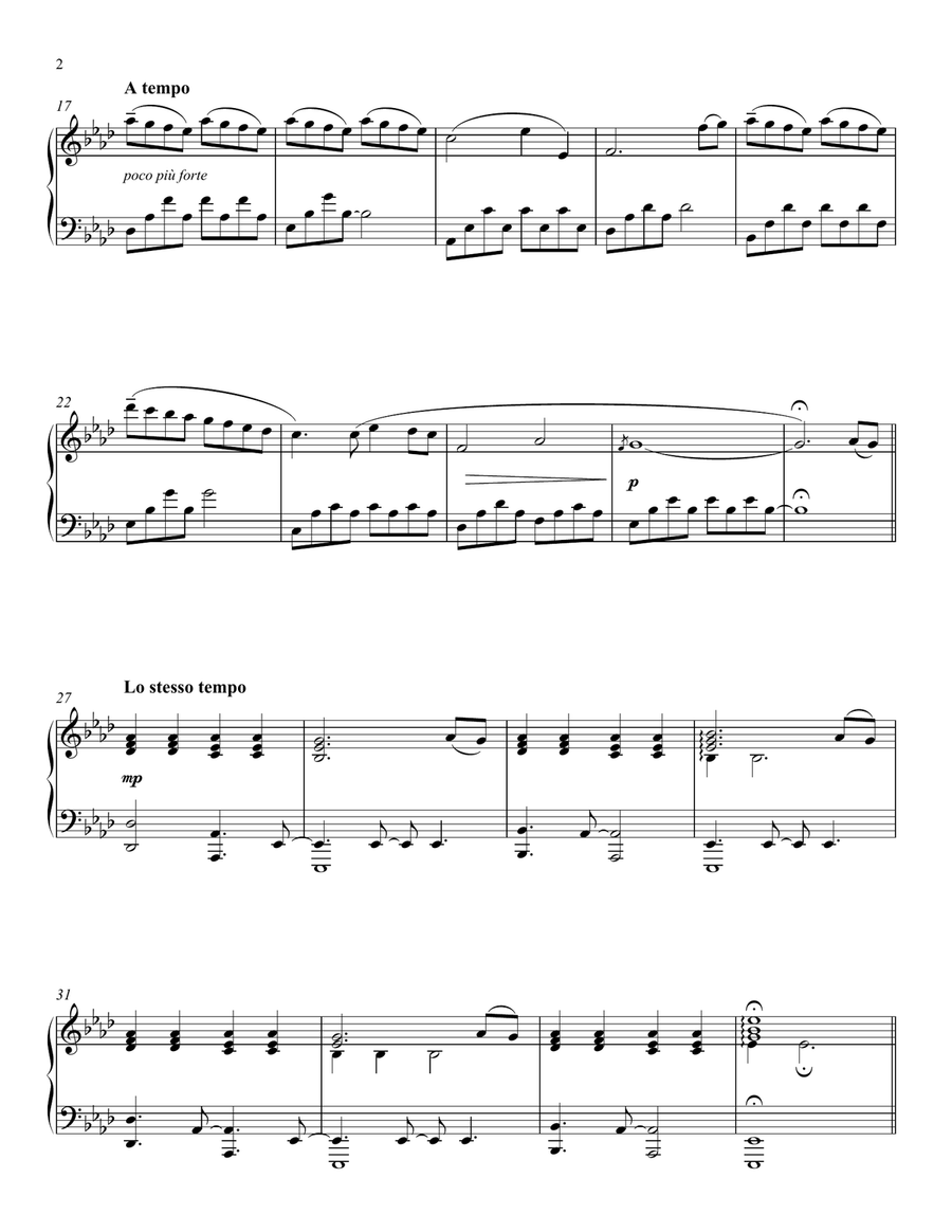 Temple White Piano Solo scores gallery preview page 2
