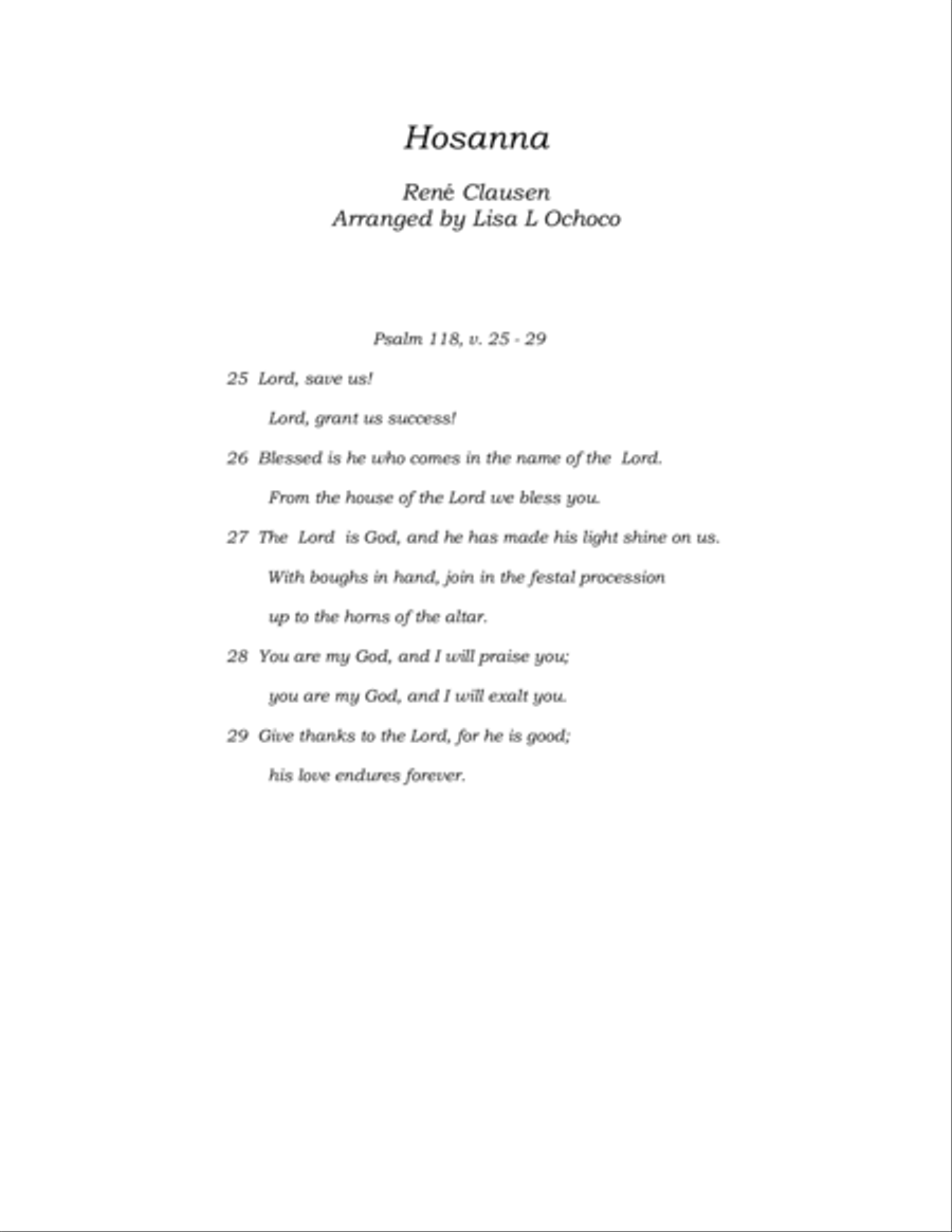 Hosanna Woodwind Ensemble scores gallery preview page 4