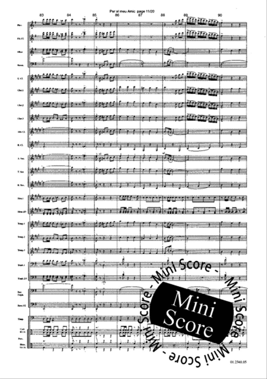 For My Friend Concert Band scores gallery preview page 15