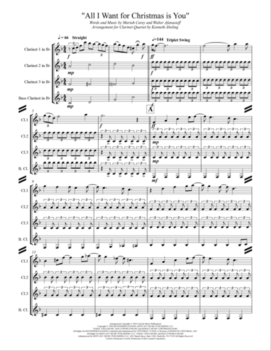All I Want For Christmas Is You All I Want For Christmas Is You Woodwind Ensemble scores gallery preview page 2