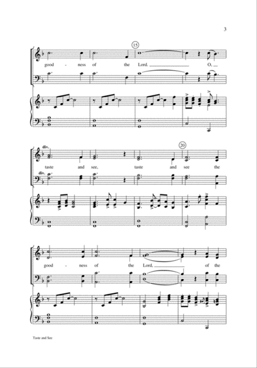 Taste and See 4-Part scores gallery preview page 3