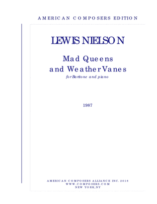 Book cover for [Nielson] Mad Queens and Weather Vanes