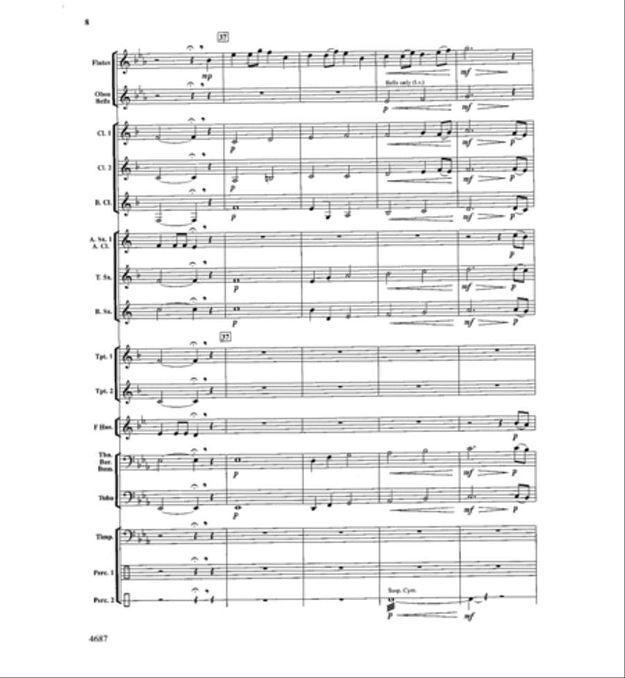 High Falls Overture Concert Band scores gallery preview page 9