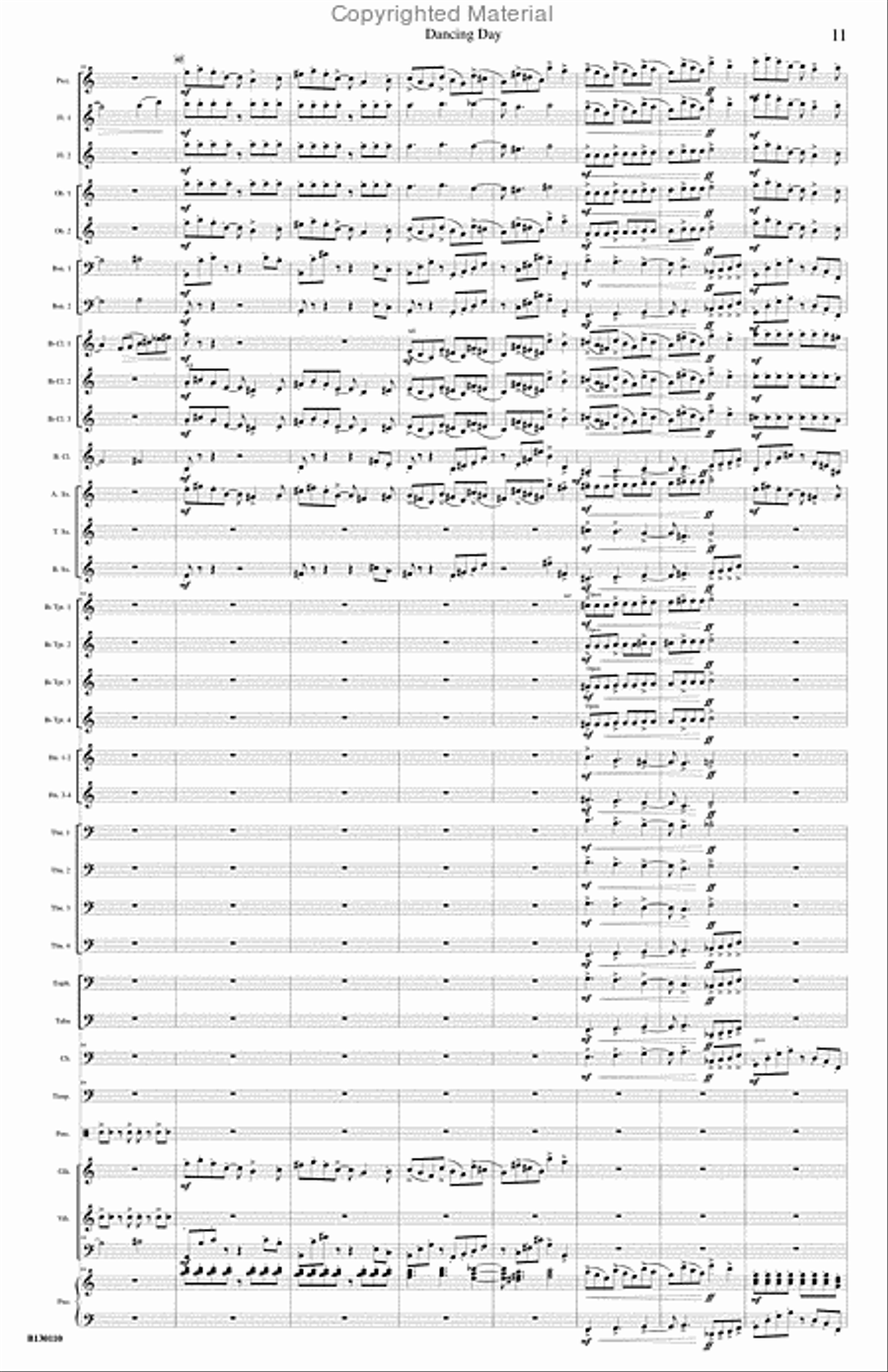 Dancing Day Concert Band scores gallery preview page 12