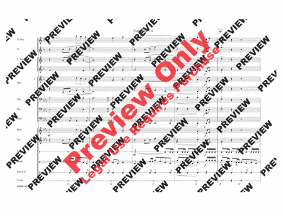 Gonna Fly Now (Theme from Rocky) Marching Band scores gallery preview page 14
