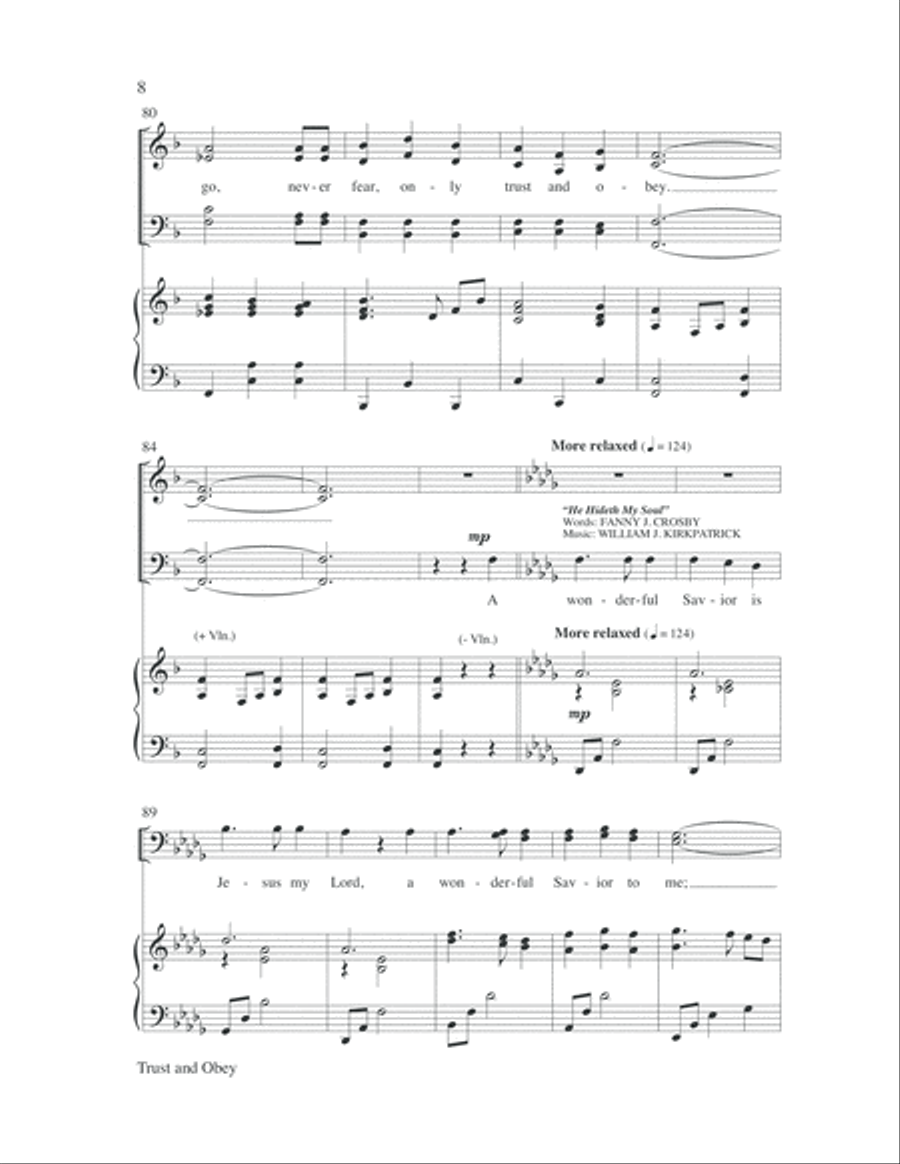 Trust and Obey 4-Part scores gallery preview page 9