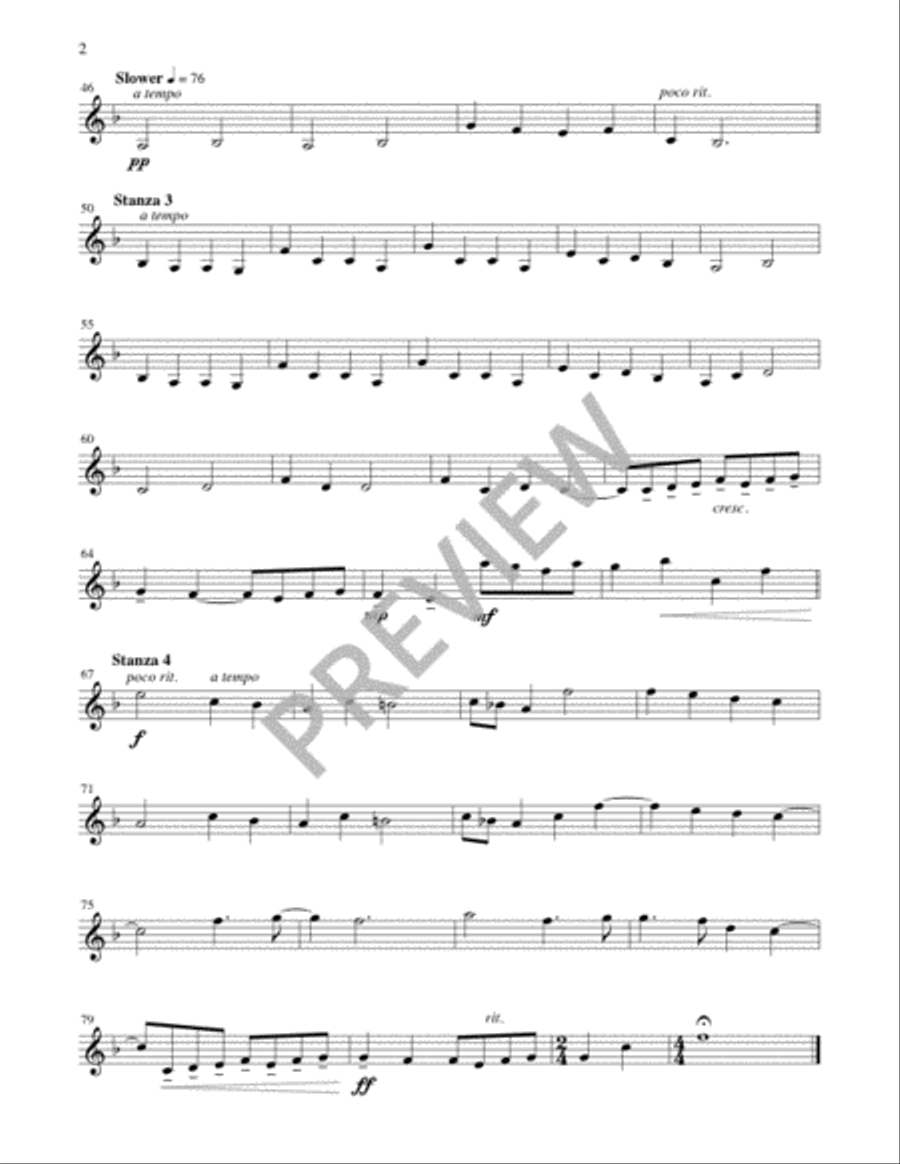 Once in Royal David's City - Instrument edition 3-Octaves scores gallery preview page 4