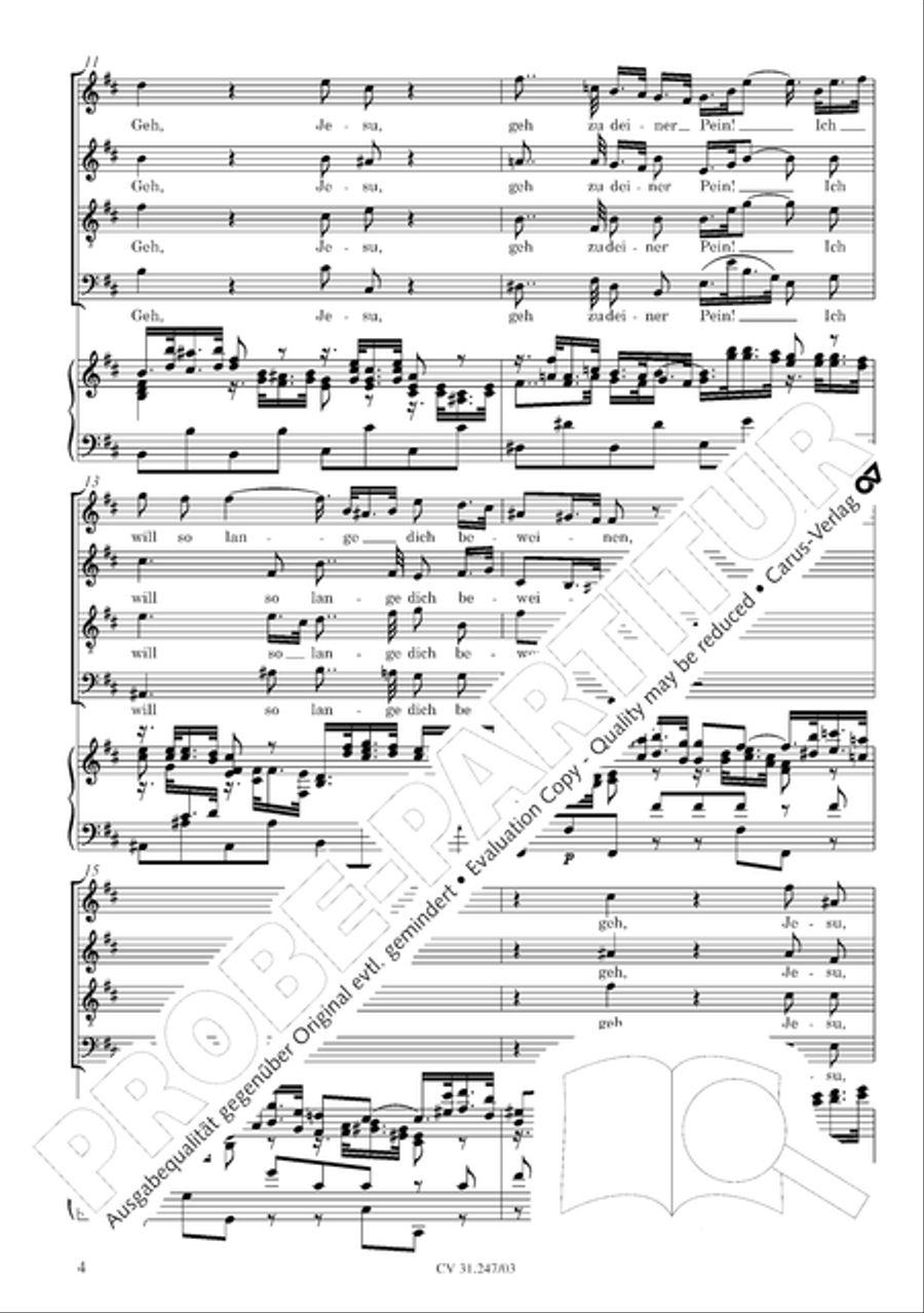 St. Mark Passion (Markus-Passion) 4-Part scores gallery preview page 5