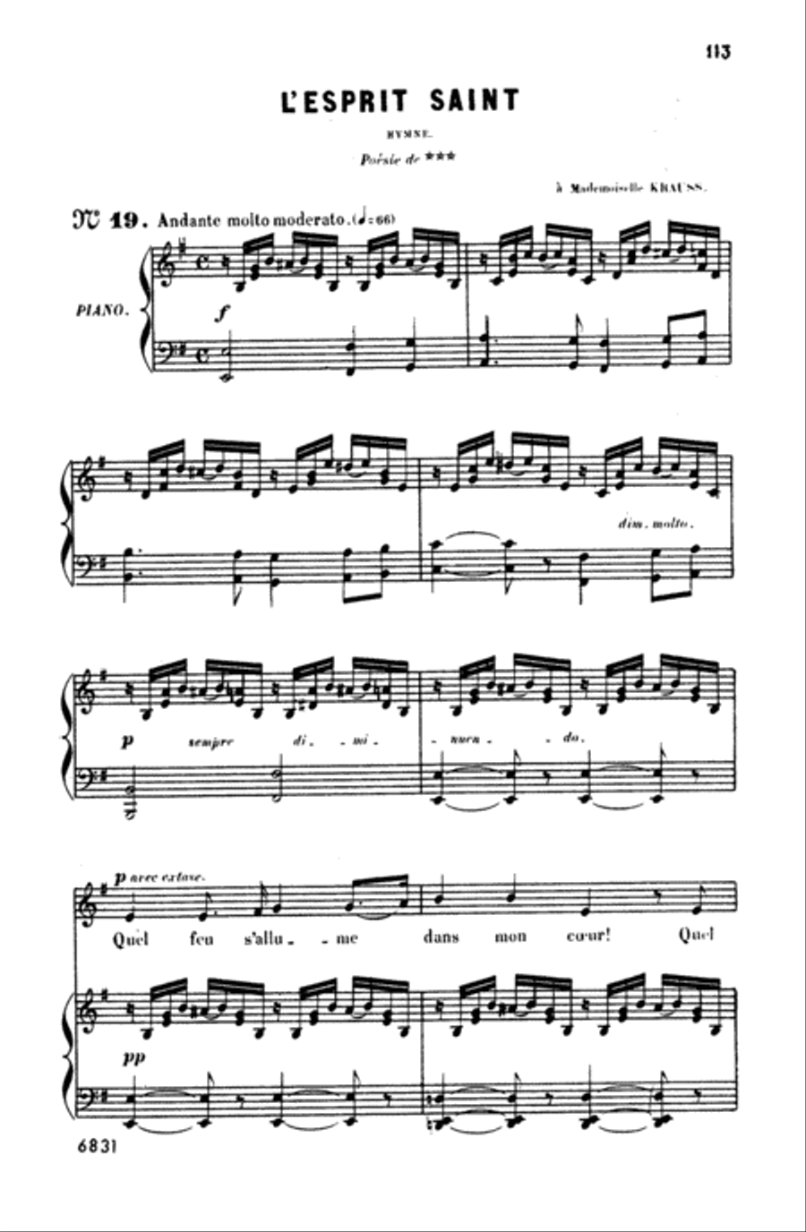Bizet: Twenty Melodies-- Soprano or Tenor (French) Voice scores gallery preview page 1