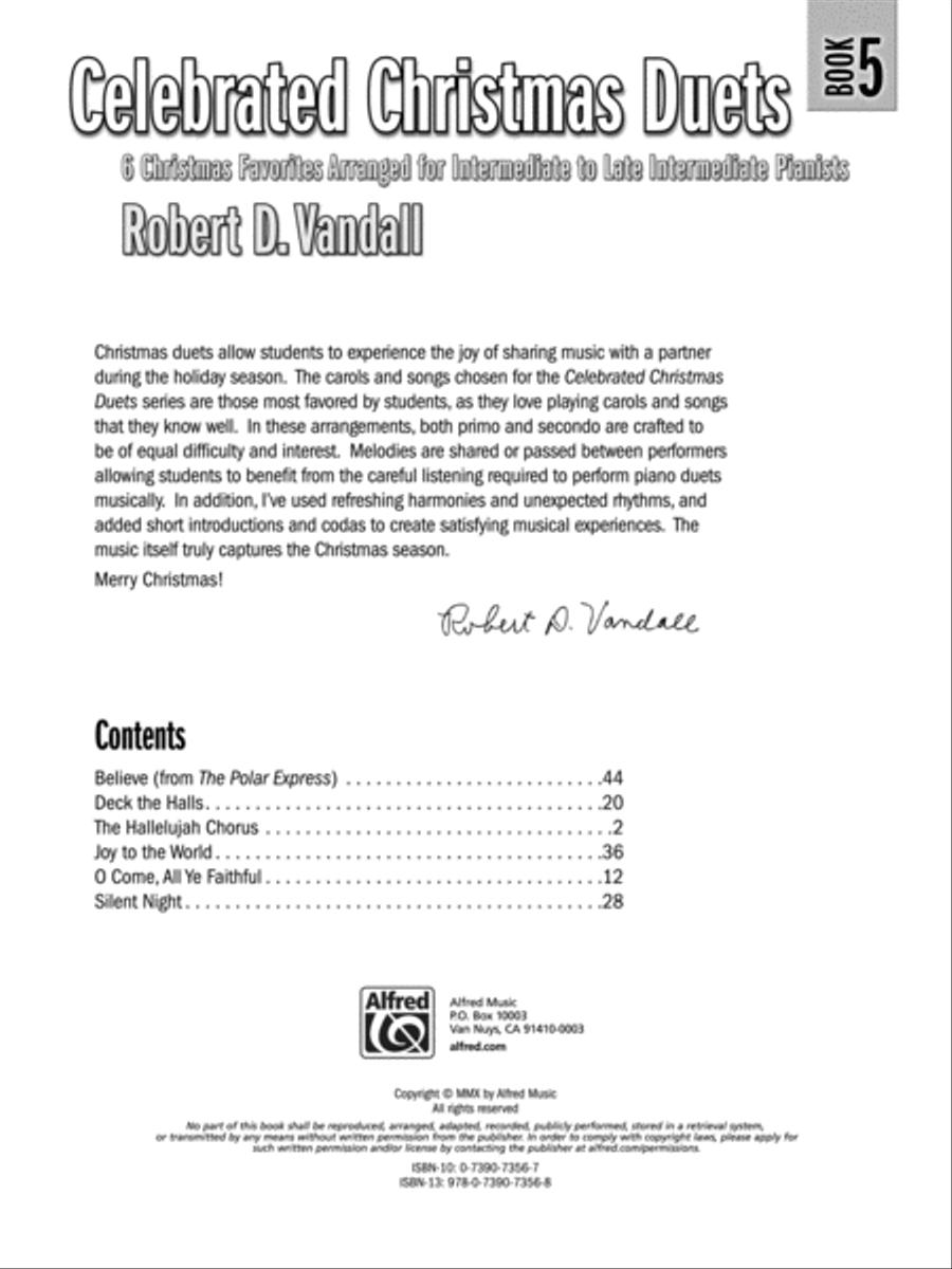 Celebrated Christmas Duets, Book 5 Small Ensemble scores gallery preview page 2