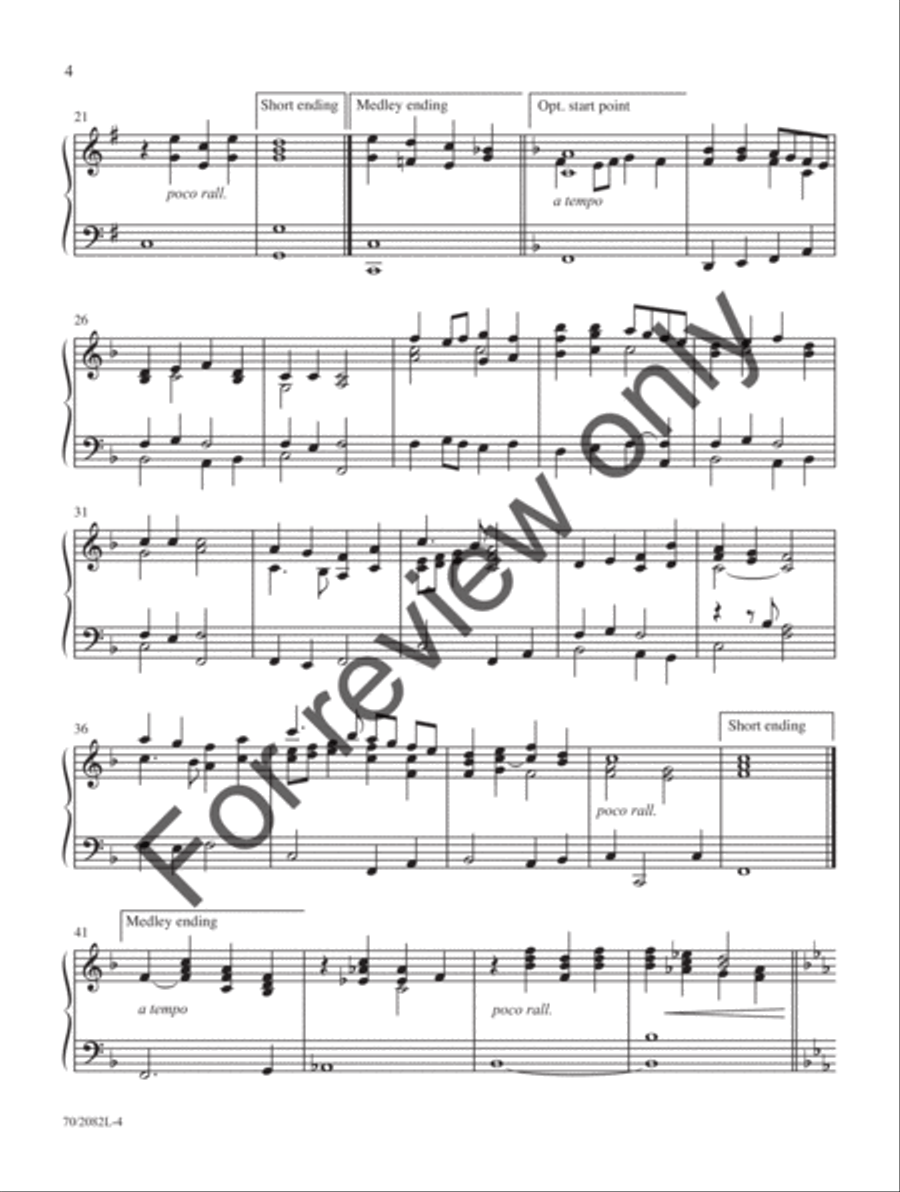 Prayludes of Praise Prayludes of Praise Organ Solo scores gallery preview page 4