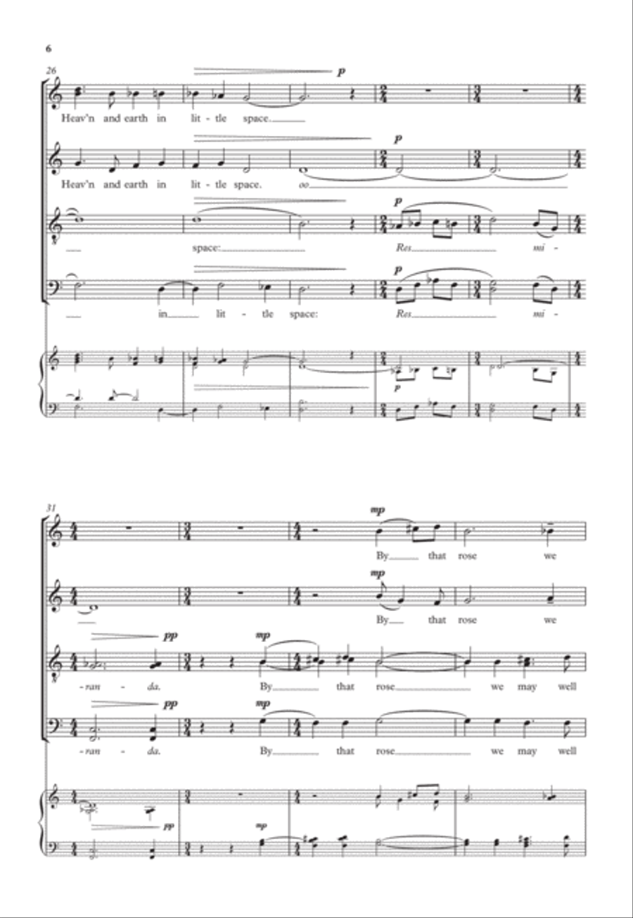 There is no rose There is no rose Divisi scores gallery preview page 6