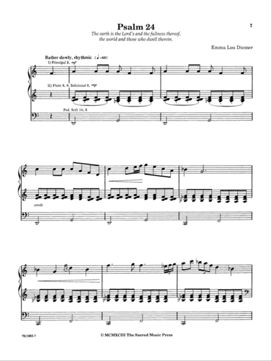 Psalms for Organ Organ Solo scores gallery preview page 5