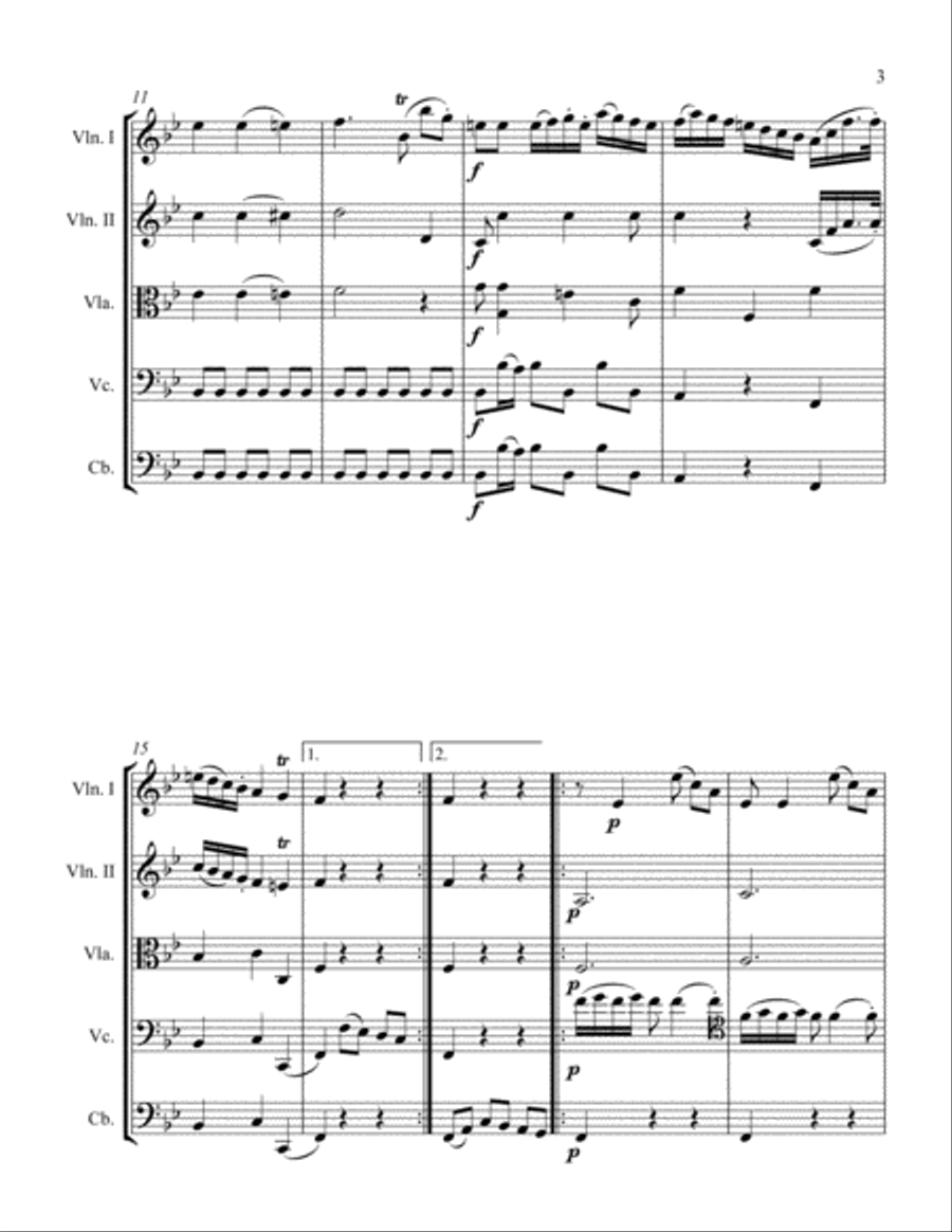 Minuetto String Orchestra scores gallery preview page 3