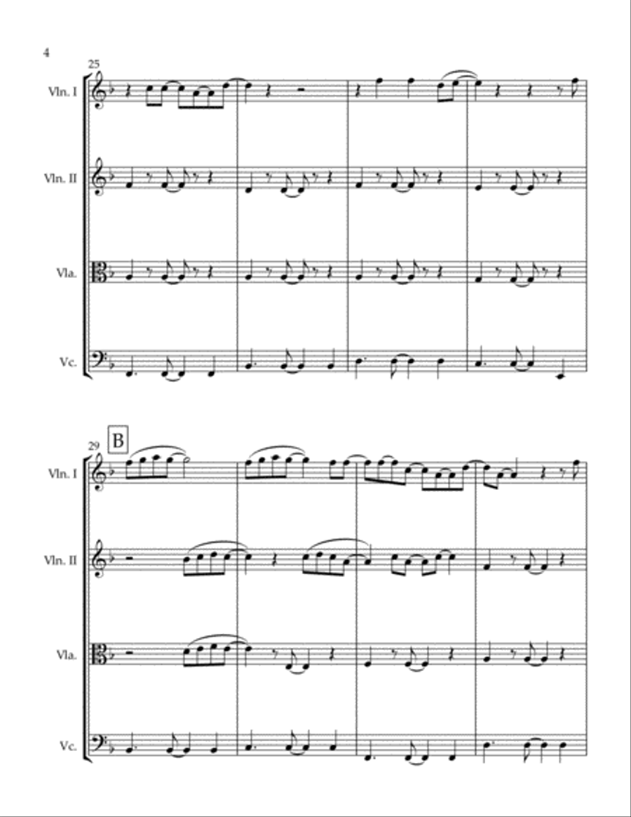 The Way I Am The Way I Am String Quartet scores gallery preview page 4