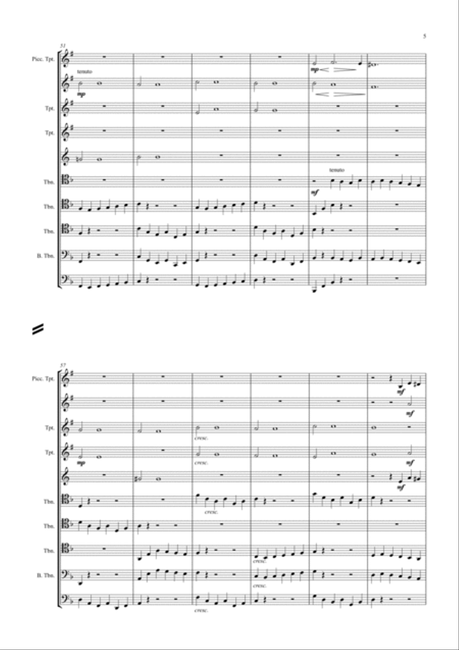 Sarabande Brass Ensemble scores gallery preview page 6