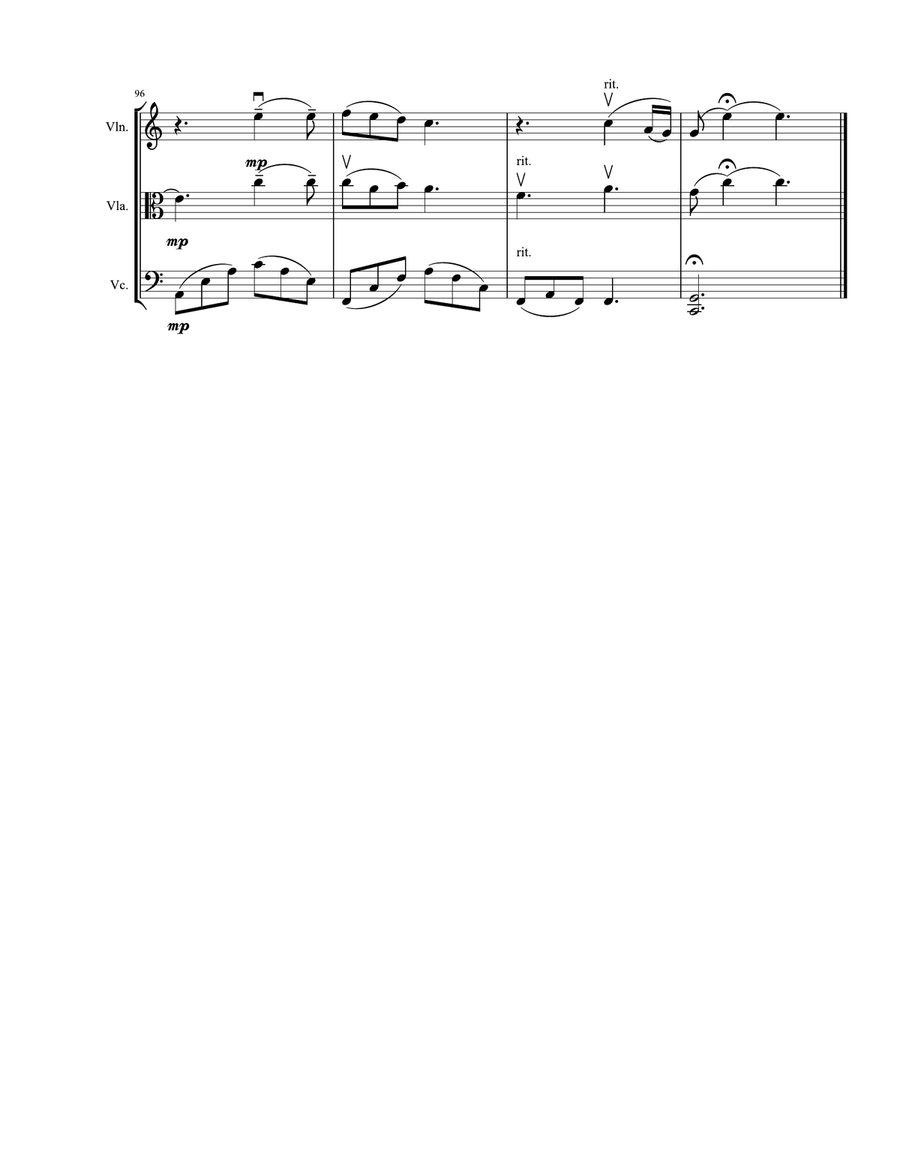 Hallelujah String Trio scores gallery preview page 6