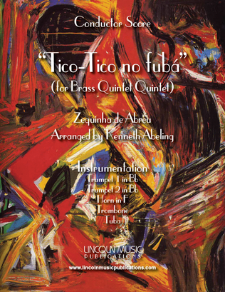 Book cover for Tico-Tico no fubá (for Brass Quintet)