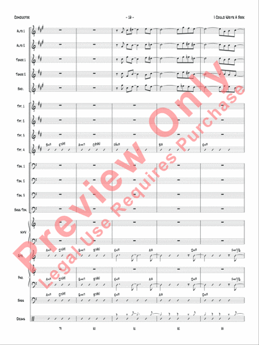 I Could Write a Book Jazz Ensemble scores gallery preview page 19