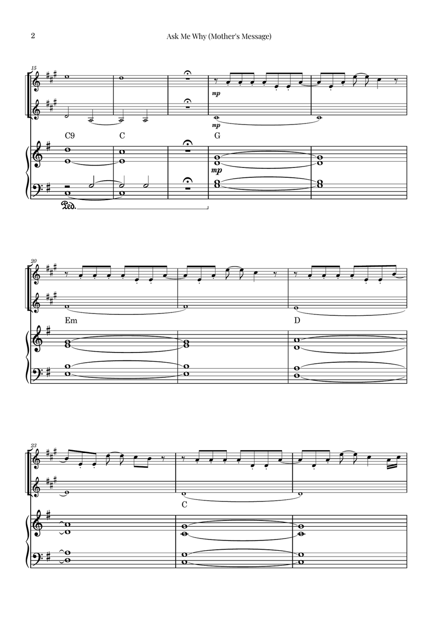 The Boy And The Heron Clarinet Duet scores gallery preview page 2