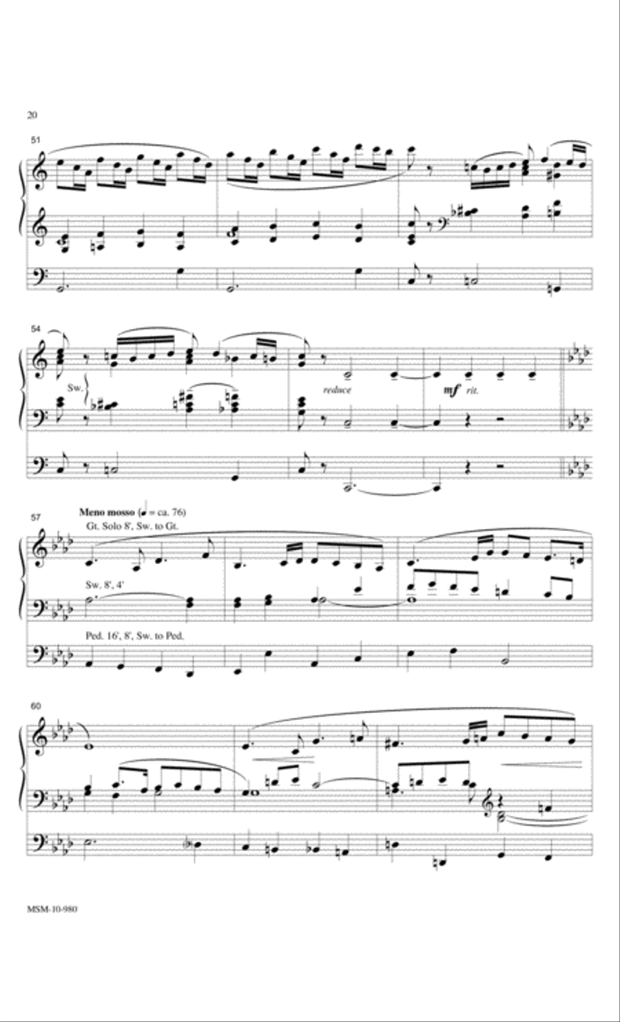 Sonata Breve Organ scores gallery preview page 9