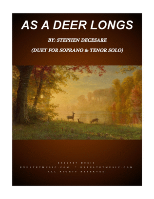 Book cover for As A Deer Longs (Duet for Soprano and Tenor Solo)