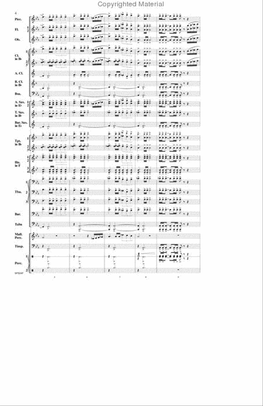 Fanfare For A Festival Fanfare For A Festival Concert Band scores gallery preview page 3