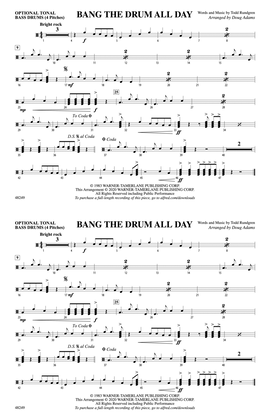 Bang the Drum All Day: Tonal Bass Drum