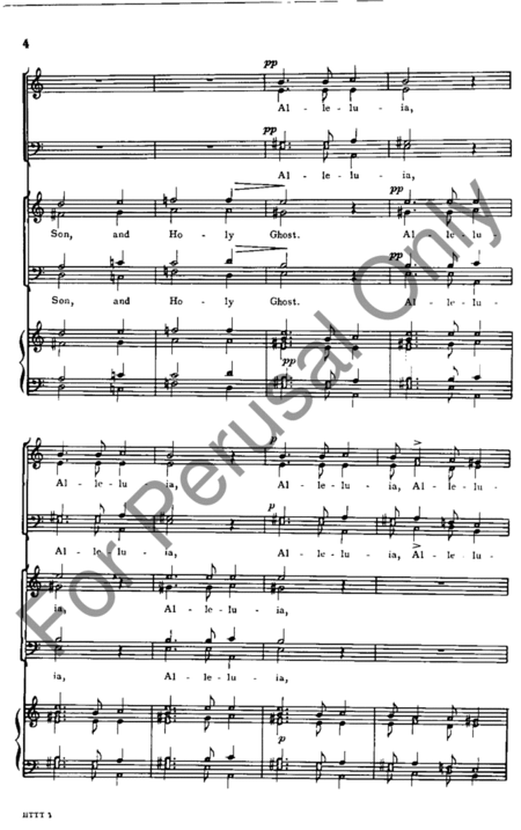 Hymn To The Trinity: Doxology with SATB Solo Quartet