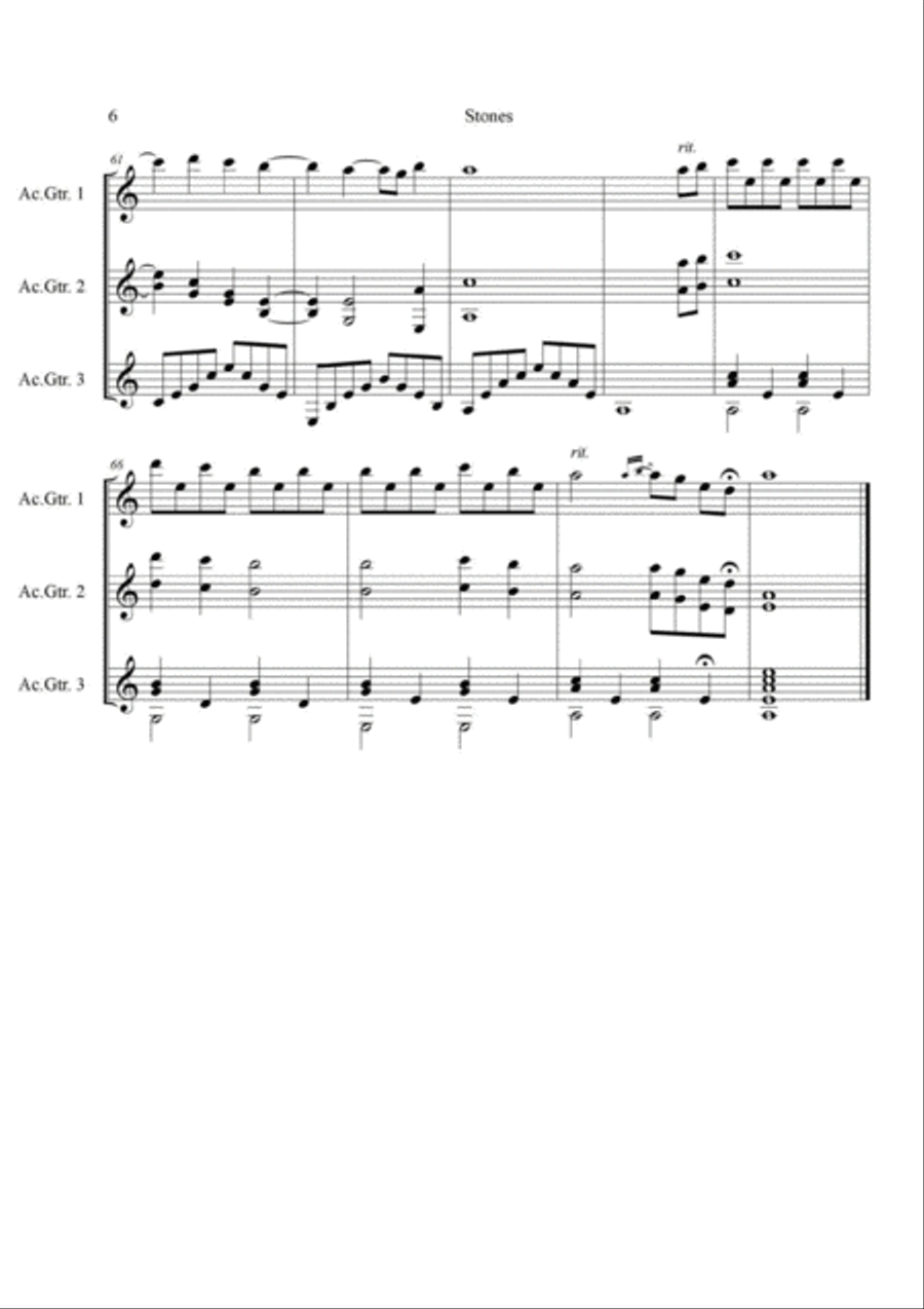 Ultima Online - Stones Classical Guitar scores gallery preview page 6