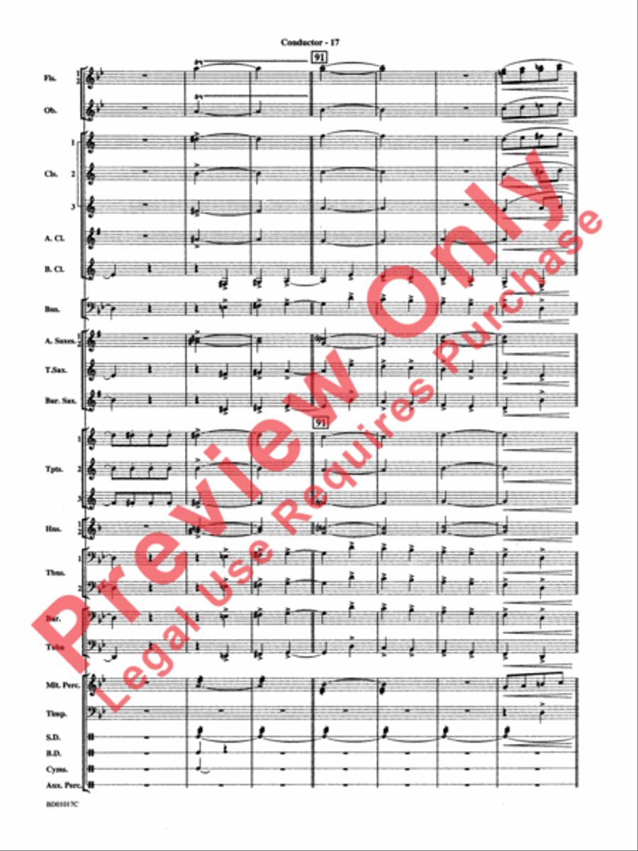 Outback Fantasy Concert Band scores gallery preview page 20