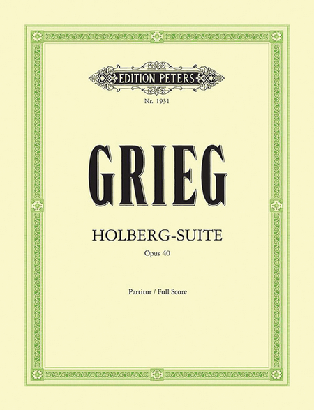 Holberg Suite Op. 40 (Full Score)